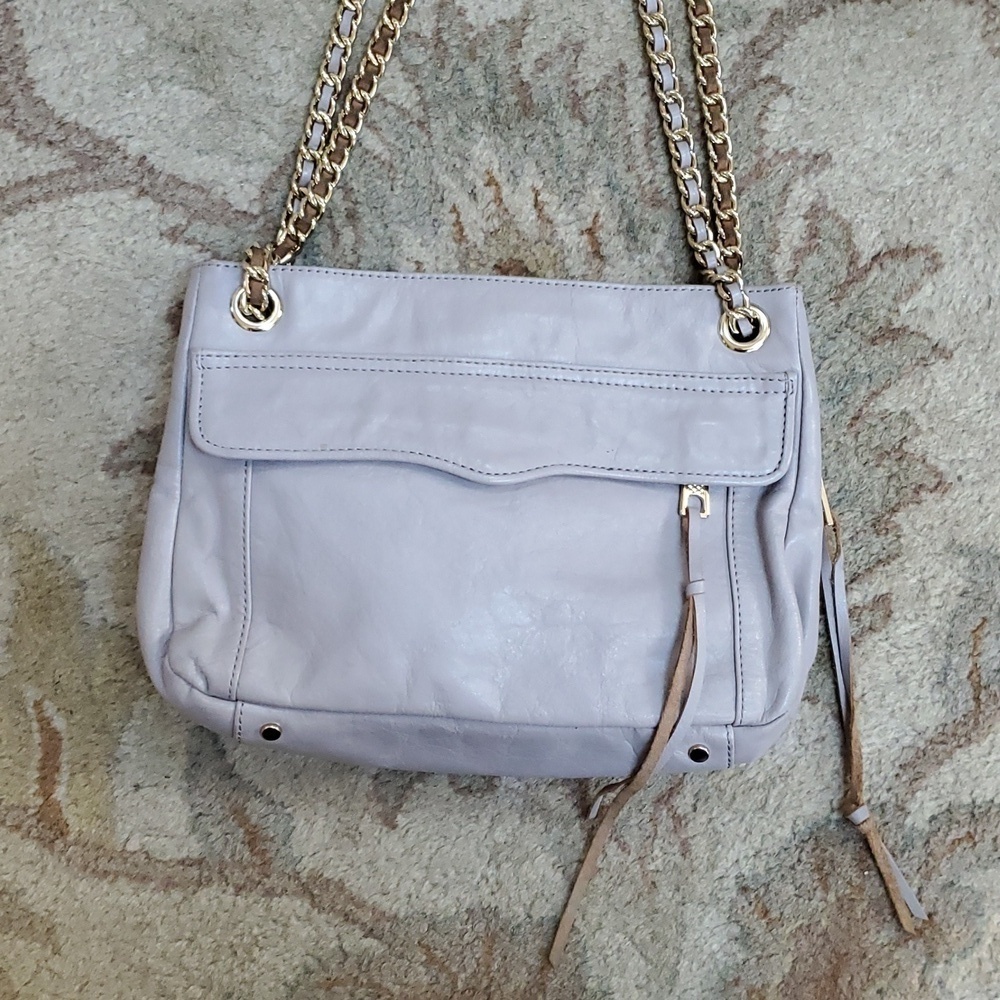 Rebecca Minkoff lilac chain convertible bag
